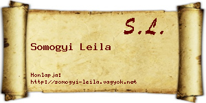 Somogyi Leila névjegykártya